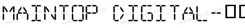 Maintop Digital字体转换
